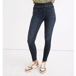 Madewell Pull On Skinny Jeans High Rise Elastic Waist Wisteria Blue Size 27